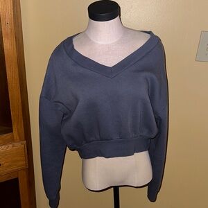 No Boundaries Charcoal Pullover Top